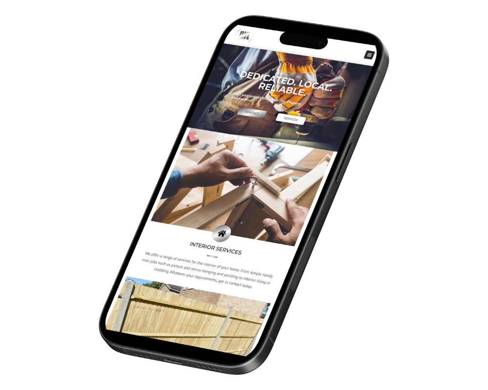 Image of JWL Property Maintenance on a mobile